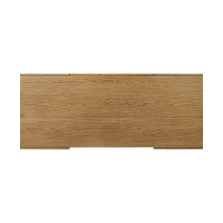 Rosedale Executive Desk in Amber Oak Veneer from Four Hands - Luna Furniture