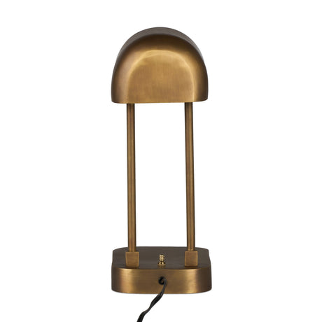 Merlin Table Lamp in Aged Antique Brass from Four Hands - Luna Furniture