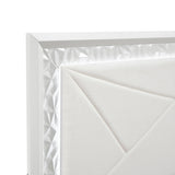 Luna Pearl White LED Full Bed