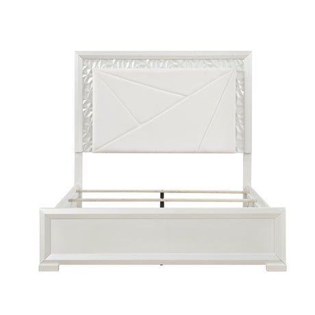 Luna Pearl White Glam Bedroom Set from Homelegance - Luna Furniture