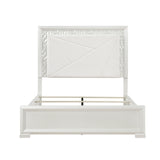 Luna Pearl White LED Full Bed