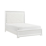 Luna Pearl White LED Full Bed