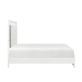 Luna Pearl White LED Full Bed