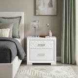 Luna Pearl White Nightstand