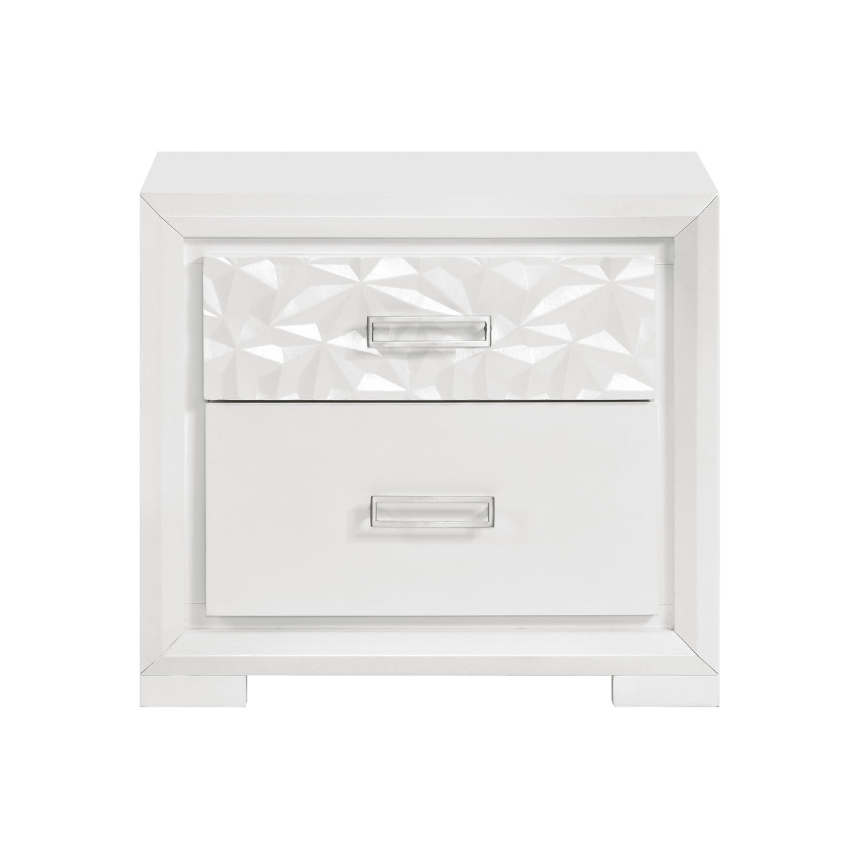 Luna Pearl White Nightstand