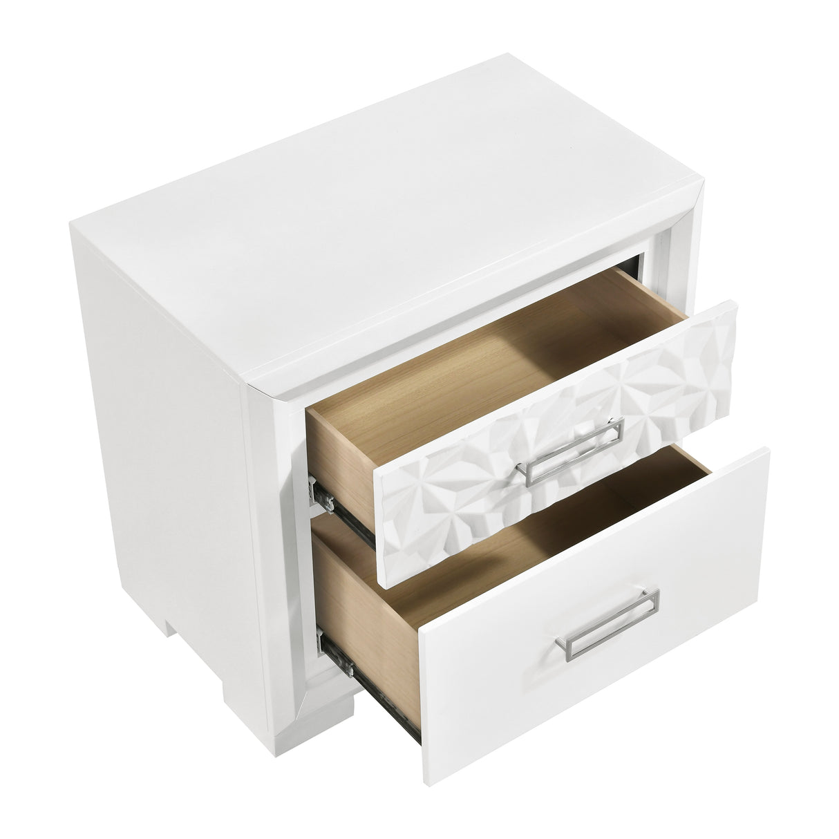 Luna Pearl White Nightstand