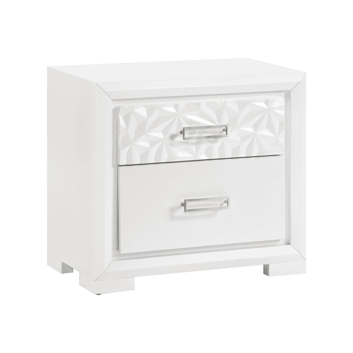 Luna Pearl White Nightstand