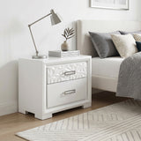 Luna Pearl White Nightstand