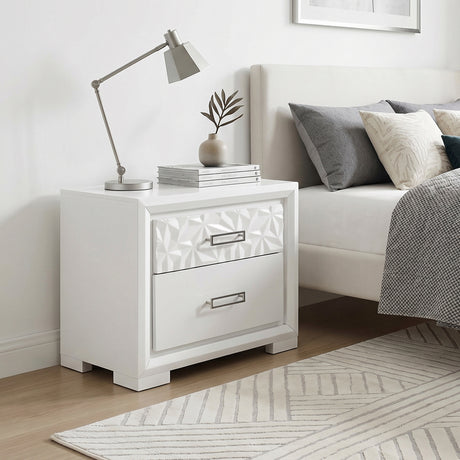 Luna Pearl White Glam Youth Bedroom Set from Homelegance - Luna Furniture
