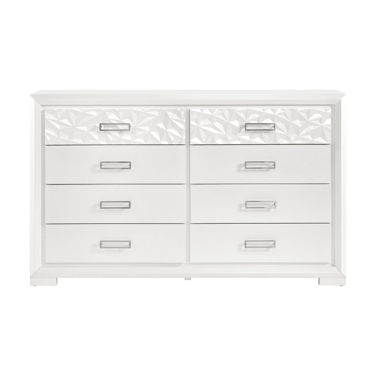 Luna Pearl White Dresser
