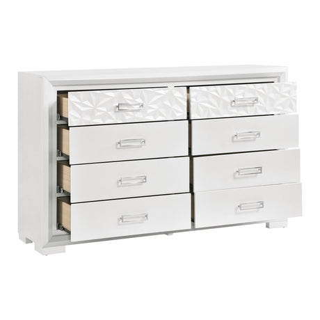 Luna Pearl White Dresser from Homelegance - Luna Furniture