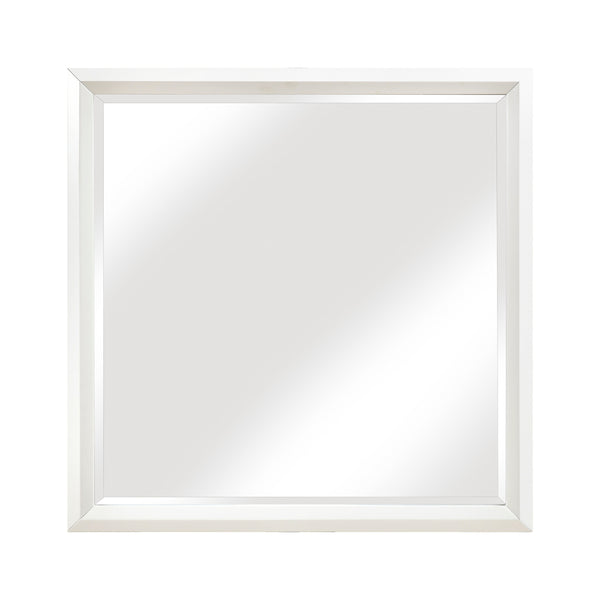 Luna Pearl White Bedroom Mirror