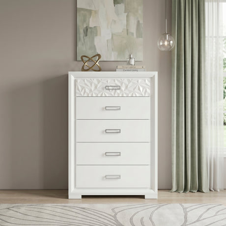 Luna Pearl White Chest from Homelegance - Luna Furniture
