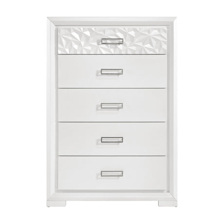 Luna Pearl White Chest from Homelegance - Luna Furniture