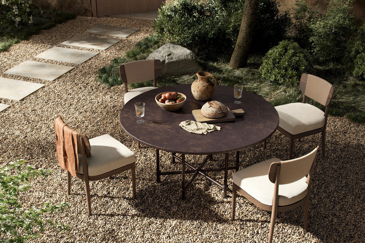 Sarma Outdoor Dining Chair in Alessi Linen from Four Hands - Luna Furniture