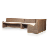 Senna Dining Banquette L-Shape in Broadway Dune from Four Hands - Luna Furniture