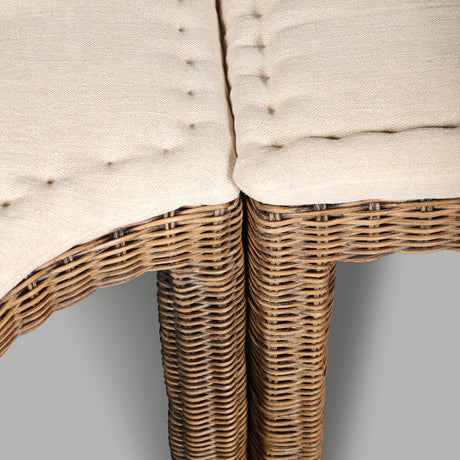 Senna Dining Banquette L-Shape in Broadway Dune from Four Hands - Luna Furniture