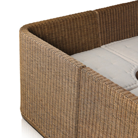 Senna Dining Banquette L-Shape in Broadway Dune from Four Hands - Luna Furniture