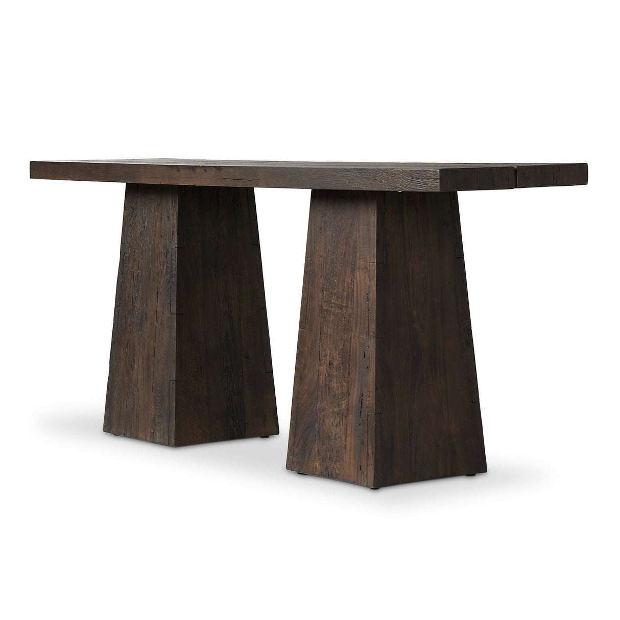 Atlas Console Table in Smoked Alder from Four Hands - Luna Furniture