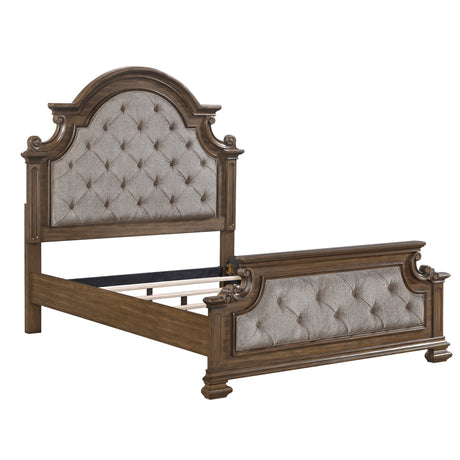 Wengen Brown Queen Bed from Homelegance - Luna Furniture