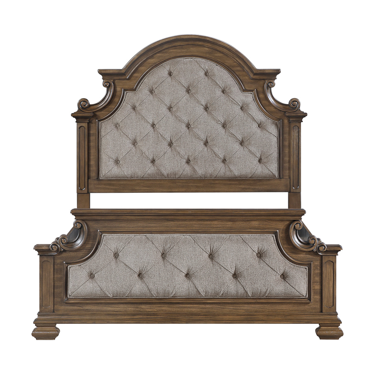 Wengen Brown 4pc Set (QB+NS+DR+MR) from Homelegance - Luna Furniture
