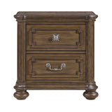 Wengen Brown 4pc Set (QB+NS+DR+MR) from Homelegance - Luna Furniture