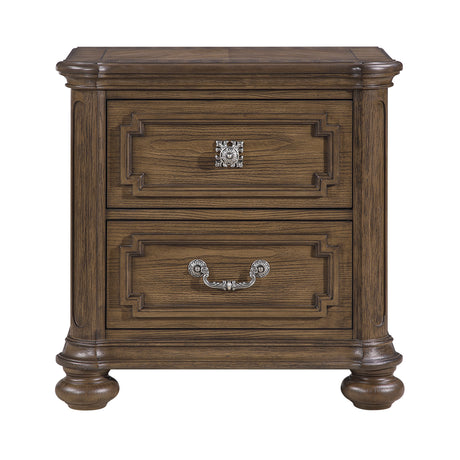 Wengen Brown 4pc Set (QB+NS+DR+MR) from Homelegance - Luna Furniture