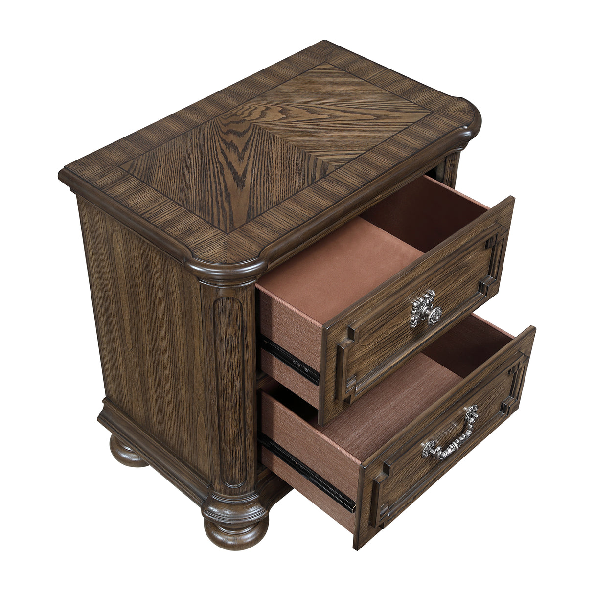 Wengen Brown 5pc Set (QB+NS+DR+MR+CH) from Homelegance - Luna Furniture
