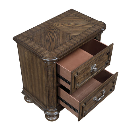 Wengen Brown 5pc Set (QB+NS+DR+MR+CH) from Homelegance - Luna Furniture