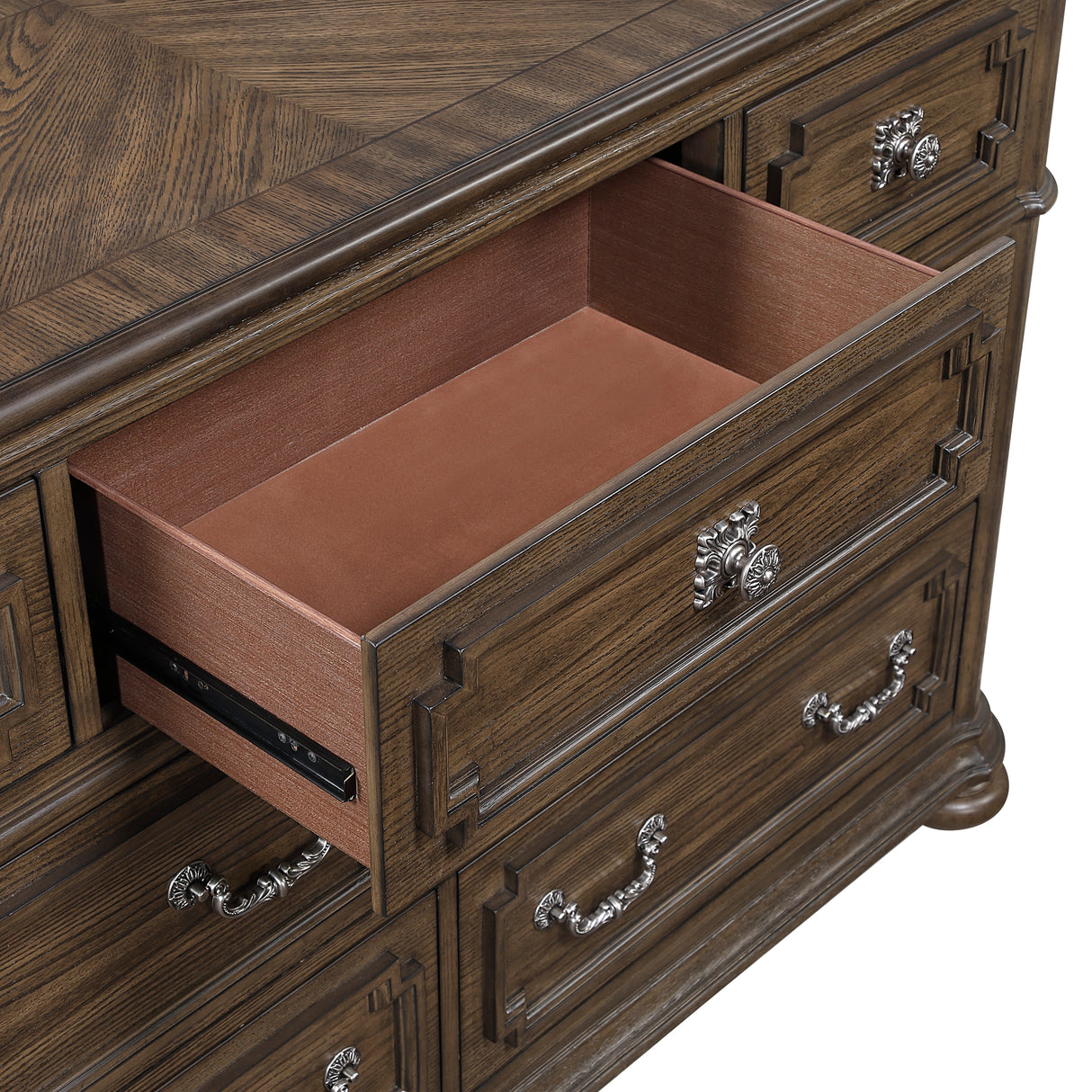 Wengen Brown 5pc Set (QB+NS+DR+MR+CH) from Homelegance - Luna Furniture