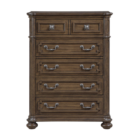 Wengen Brown 5pc Set (QB+NS+DR+MR+CH) from Homelegance - Luna Furniture