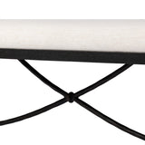 Jade Accent Bench in Crypton Nomad Snow from Four Hands - Luna Furniture