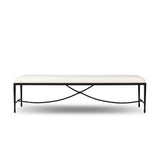 Jade Accent Bench in Crypton Nomad Snow from Four Hands - Luna Furniture