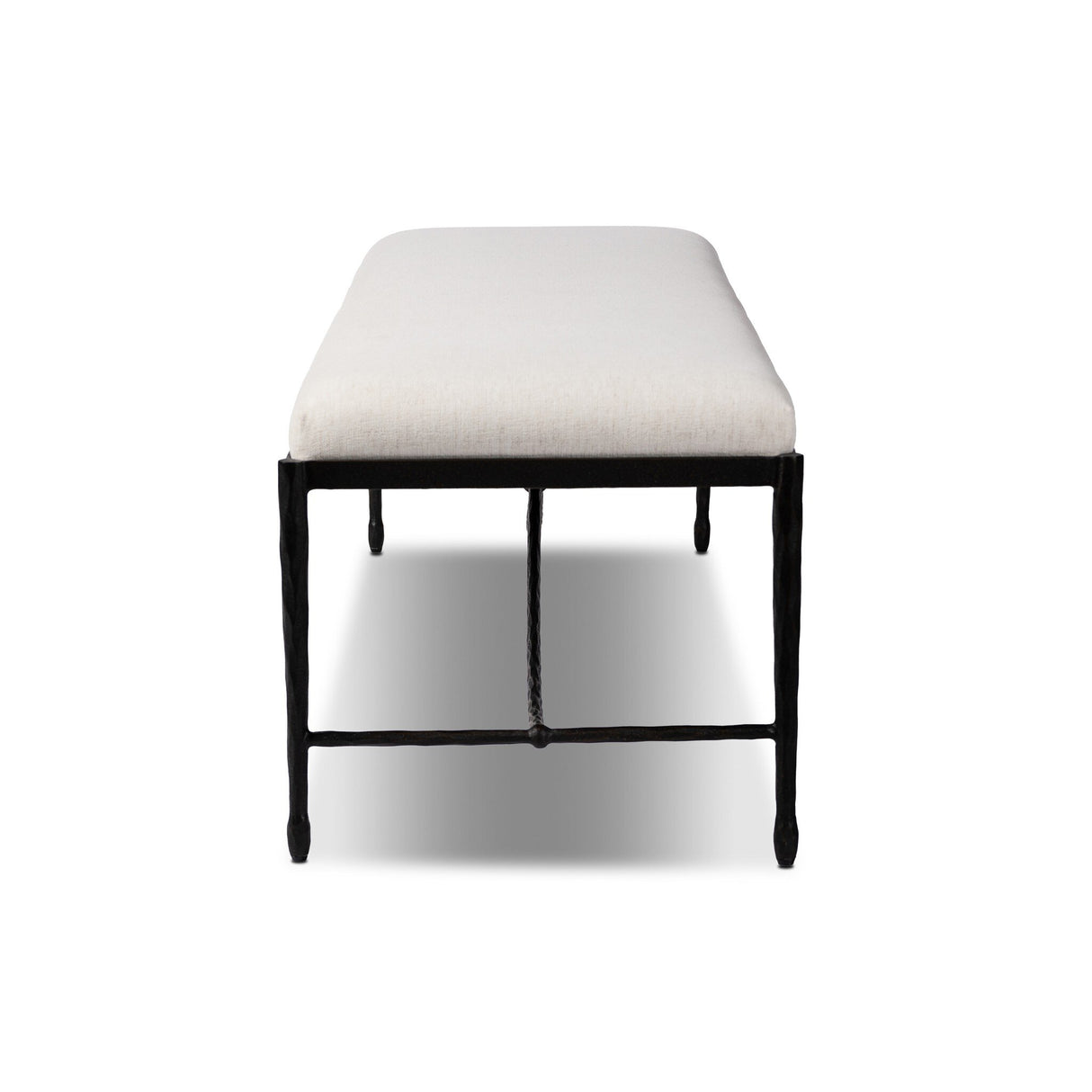 Jade Accent Bench in Crypton Nomad Snow from Four Hands - Luna Furniture
