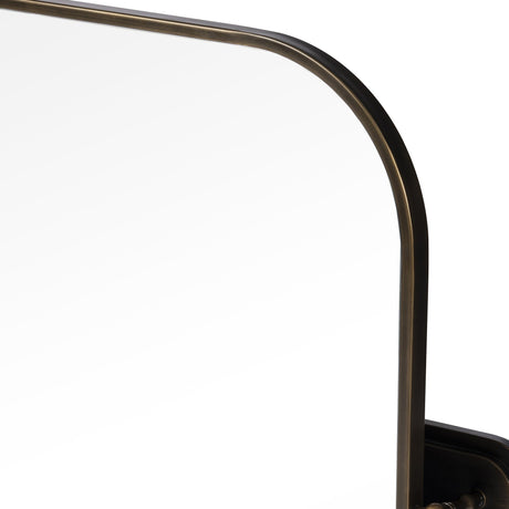 Beau Mirror in Aged Iron from Four Hands - Luna Furniture