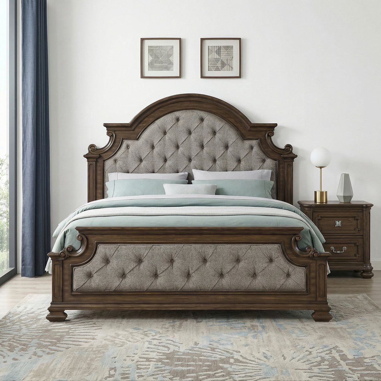 Wengen Brown Mirror from Homelegance - Luna Furniture