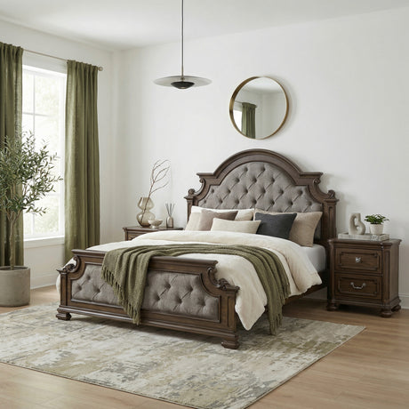 Wengen Brown Eastern King Bed from Homelegance - Luna Furniture
