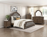 Wengen Brown 4pc Set (QB+NS+DR+MR) from Homelegance - Luna Furniture