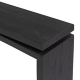 Matthes Console Table - 60" in Aged Black Pine from Four Hands - Luna Furniture