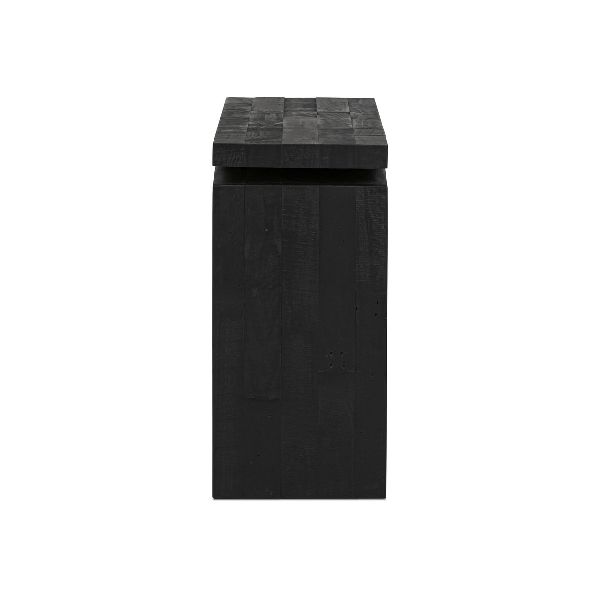 Matthes Console Table - 60" in Aged Black Pine from Four Hands - Luna Furniture