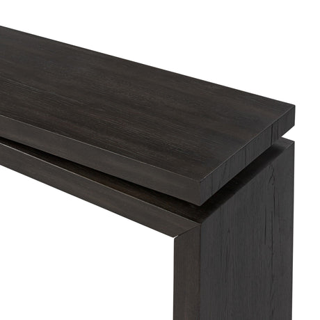 Matthes Console Table - 60" in Smoked Black Veneer from Four Hands - Luna Furniture