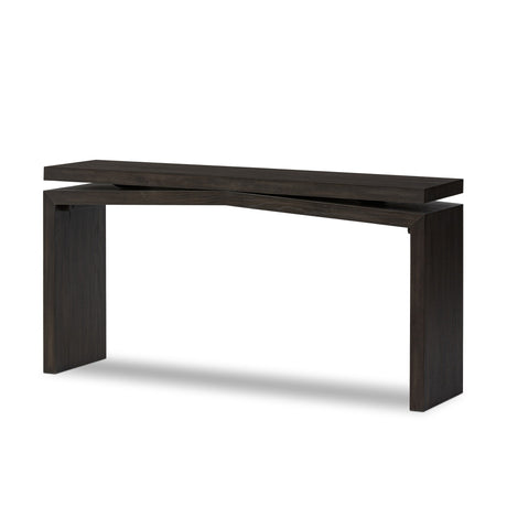 Matthes Console Table - 60" in Smoked Black Veneer from Four Hands - Luna Furniture