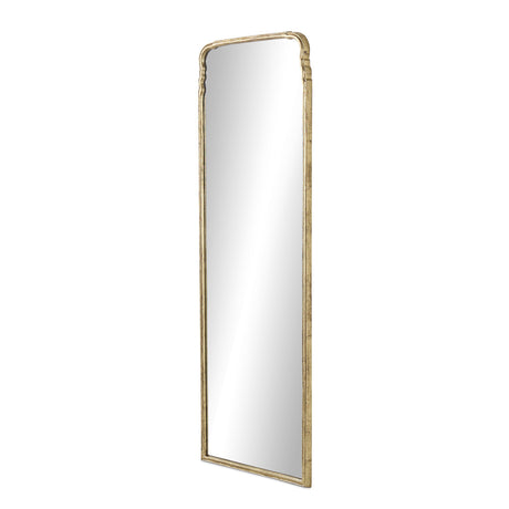 Loire Floor Mirror in Antiqued Gold Leaf from Four Hands - Luna Furniture