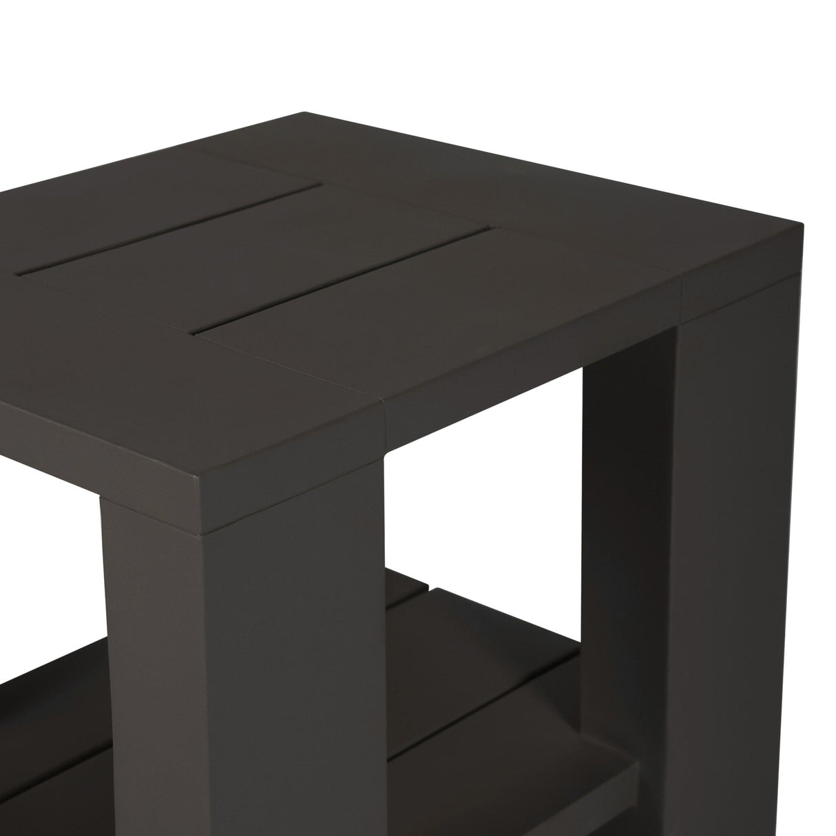 Roca Outdoor Metal End Table in Bronze from Four Hands - Luna Furniture