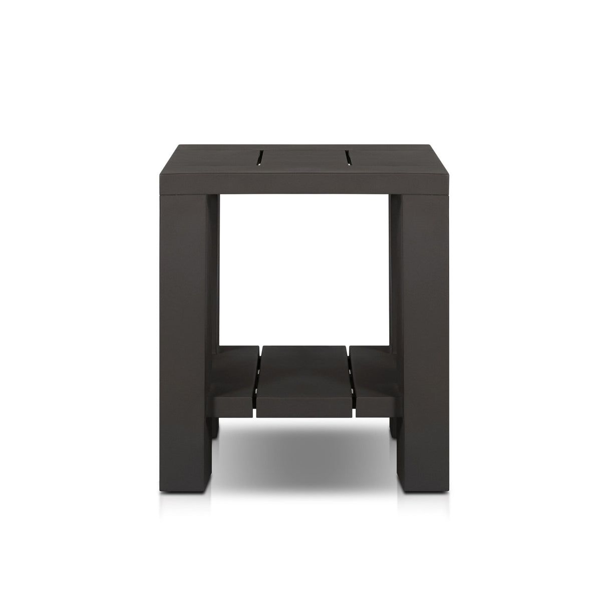 Roca Outdoor Metal End Table in Bronze from Four Hands - Luna Furniture