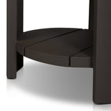 Roca Outdoor Round Metal End Table in Bronze from Four Hands - Luna Furniture