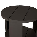 Roca Outdoor Round Metal End Table in Bronze from Four Hands - Luna Furniture