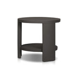 Roca Outdoor Round Metal End Table in Bronze from Four Hands - Luna Furniture