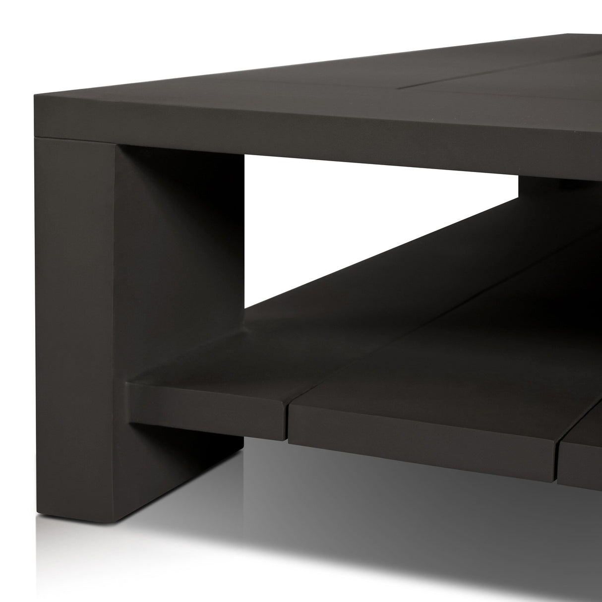 Roca Outdoor Metal Coffee Table in Bronze from Four Hands - Luna Furniture