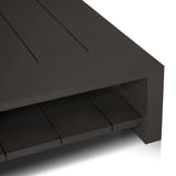 Roca Outdoor Metal Coffee Table in Bronze from Four Hands - Luna Furniture